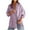 Purple, variant on Striped Button Down Shirts for Women Oversized Fit Long Sleeve Collared Blouses with Pocket Dressy Casual Tops (XL, Yellow)