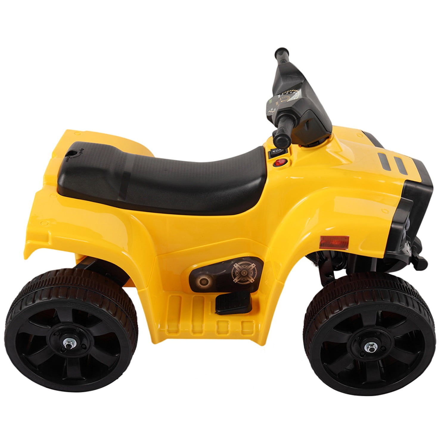 CIPACHO 6V Kids Ride On Car, Rugged 4-Wheeler Electric Cars to Ride Jeep Car for Children Child Boys, Gift Ride-On Car Vehicle Toy w/ LED Lights, MP3, Yellow CIPACHO 6V Kids Ride On Car, Rugged 4-Wheeler Electric Cars to Ride Jeep Car for Children Child Boys, Gift Ride-On Car Vehicle Toy w/ LED Lights, MP3, Yellow