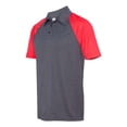 thumbnail image 2 of All Sport Unisex Performance Three-Button Raglan Polo, 2 of 3