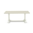 thumbnail image 5 of VT027 - Dining Table with Linen White Top and Wirebrushed Linen White Leg, 5 of 6