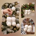 thumbnail image 2 of Christmas Tree Ornaments, White Mini Knitted Boot Hanging Decorations, Cozy Stocking Holiday Decor, Xmas Gifts for Families, 2 of 5