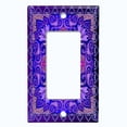thumbnail image 5 of Metal Light Switch Plate Cover Elegant Purple Mandala Flower Tile Pattern TIL066, 5 of 13