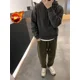 thumbnail image 3 of Sudadera con capucha para hombre, ropa de calle lisa, nueva sudadera, camisetas cálidas de invierno, sudadera con capucha holgada para hombre, oferta de bienvenida, sudadera sencilla de una pieza Emo, 3 of 5