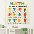 thumbnail image 4 of ViciArt Math Dance Move Classroom Tapestry – 60"x90" Fabric Wall Poster, Colorful Algebra & Graph Functions Teacher Banner for School Decor, 4 of 4