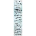 thumbnail image 3 of CAD DESIGNS 8x18 Black Modern Framed Museum Art Print Titled - Words to Live, 3 of 5