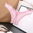 thumbnail image 2 of Womens Lace G-String Panties Pendant Pearl Beads Cheeky Underwear Cutout V-Strings Cute Lingerie for Women Sex T Pants, 2 of 7