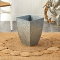 thumbnail image 3 of Nearly Natural 15in. Square Tin Planter, Silver, 3 of 3