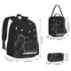 thumbnail image 2 of Easygdp Star Gazing Cat Illustration Mochila para Niños y Niñas con Set de Caja de Almuerzo y Estuche para Lápices 3 en 1, Mochila Escolar Estampada para Adolescentes, 2 of 7
