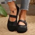 thumbnail image 2 of longantii Womens Mary Jane Shoes Slip on Dressy Ballet Flats Shoes for Women 2026 New Comfortable Non-Slip Shoes for Formal School Walking Black, 2 of 5