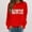 Red, variant on Winter Plus Size Fall Sweaters for Women Personalized Auntie Sweatshirt For Auntie Women's Funny Hoodies Pink M
