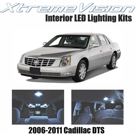 Xtremevision Interior LED for Cadillac DTS 2006-2011 12 Pieces Cool White Interior LED Kit   Installation Tool