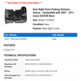 thumbnail image 2 of Rear Right Outer Parking Distance Sensor - Compatible with 2007 - 2011 GS450h Base 2008 2009 2010, 2 of 2