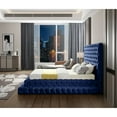 thumbnail image 6 of Meridian Furniture Revel Navy Velvet Queen Bed, 6 of 8