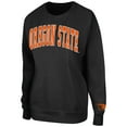 thumbnail image 2 of Women's Colosseum Black Oregon State Beavers Campanile Pullover Sweatshirt, 2 of 3