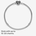thumbnail image 6 of Pandora Moments Family Tree Heart Clasp Snake Chain Bracelet - 21, 6 of 6
