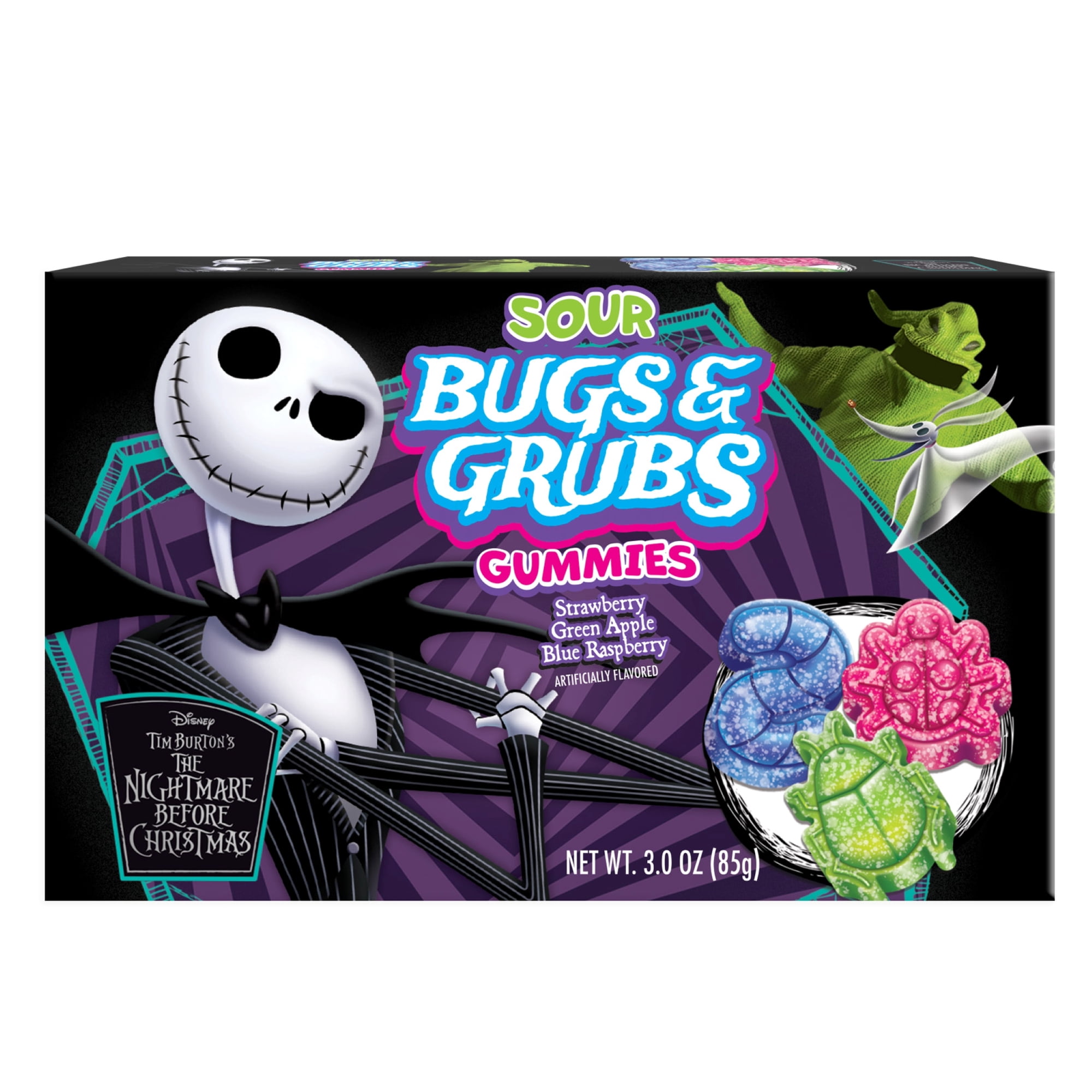 Flix Candy Halloween, NBC Bugs and Grubs Gummy Theater, Multiflavor, 3oz Box