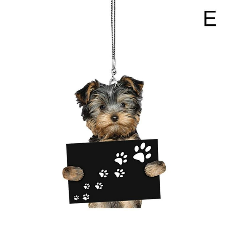 Custom Your Pet Photo Personalized Cat Dog Balloon Car Hanging Ornament,Car  Decor Interior Hanging Pendent with Balloon Key Charm Pet Keychain