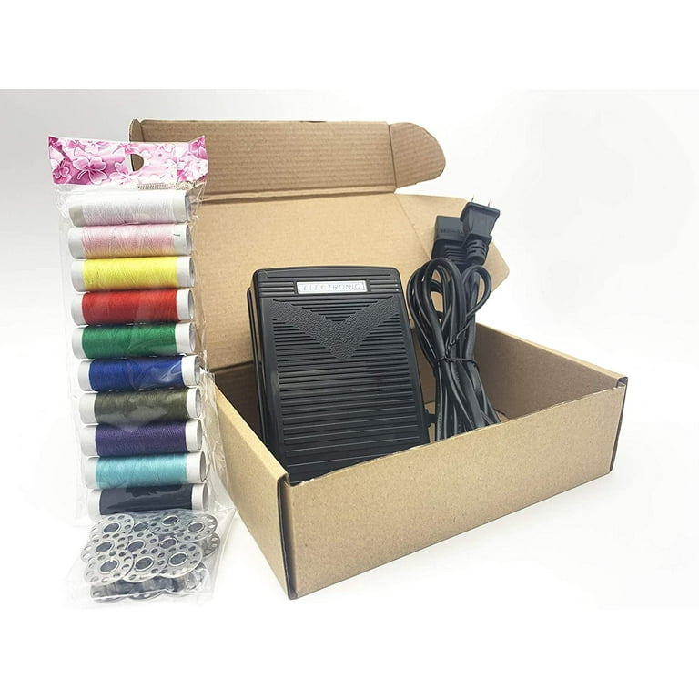 BRIGHTLYLIT Foot Pedal and Power Cord for Brother Sewing