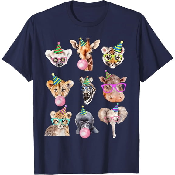 Velto Zoo Animals Wildlife Birthday Party Zoo Day Animals T-Shirt All Size S-5XL