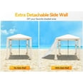 thumbnail image 2 of Beach Cabana, 6.2' x 6' Portable Canopy with Side Wall, 4 Adjustable Height, UPF 50+ UV Protection, Easy to Set Up Cool Cabana Tent, Waterproof Beach Shelter for Outdoor Patio, 2 of 7