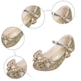 thumbnail image 6 of Jkety School Shoes for Girls Mary Jane Dress Shoes Uniform Flats (Little/Big Kids) Mary Janes(Gold,4), 6 of 9