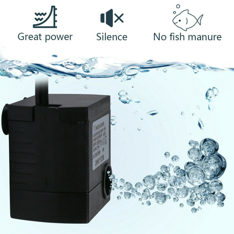  USB submersible pump Bottom suction aquarium water pump  Ultra-quiet mini miniature water change pump for Aquarium Fish Tank : Pet  Supplies