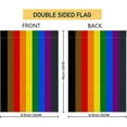 thumbnail image 2 of Inclusive Pride Rainbow LGBTQIA+ Pride Garden Double Sided Flag Home Yard Burlap Banner Decoration 12.5 x 18 Inch, 2 of 5
