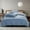 Light blue, variant on KQJQS Super Soft Microfiber 4-Piece Bed Sheet Set - Full Size, Includes Quilt, Bed Sheet, and 2 Pillowcases
