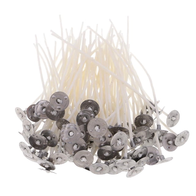 100 mechas de algodón preenceradas para velas, ideales para hacer velas de té. 100 piezas-10 cm