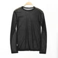 thumbnail image 6 of T Shirts For Men Mesh See Through Long Sleeve Round Neck T Shirt Summer Casual Tee Tops, 6 of 7