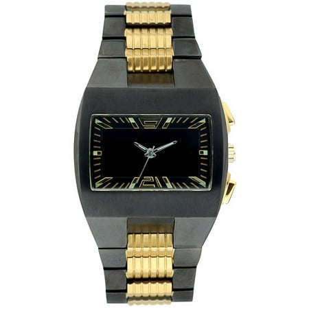 Black & Gold-Tone Stainless Steel Watch From SI2 Collection