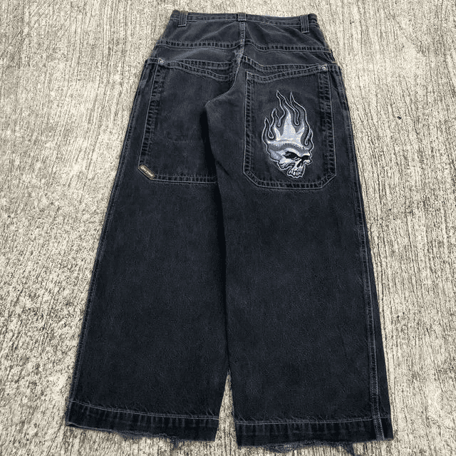 JNCO Vintage Jeans Y2K New Harajuku Hip Hop Letter Embroidered