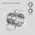 thumbnail image 3 of Conectores para conductos, sistemas de ventilación, acero galvanizado, 4 pulgadas, paquete de 2, 3 of 9