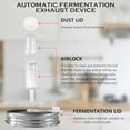 thumbnail image 3 of 32 PC Fermenting Airlock Lids Kit Set - Fermentation Lids for Large Wide Mouth Mason Jars, 3 of 7