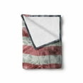 thumbnail image 2 of American Flag Soft Flannel Fleece Throw Blanket, American Dollar on Flag Money Currency Exchange Value Global Finance, Cozy Plush for Indoor and Outdoor Use, 70" x 90", Multicolor, by Ambesonne, 2 of 6