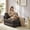 Dark Gray, variant on Puremind Folding Sofa Bed, Convertible Floor Couch for Adults/Kids, Corduroy Fold Out Chair Bed with Pillow for Living Room/Bedroom, Blue