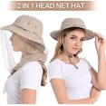 thumbnail image 2 of Mosquito Head Net Hat - Bug Cap Upf 50+ Sun Protection With Hidden Netting For Beekeeping Hiking Men & Women, 2 of 5