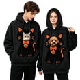 thumbnail image 4 of Christmas Hooded Cat Pouch Holder Soft Fleece Christmas Hoodie for Women Men Pet Pouch Hoodies with Pocket Front Carry Pouch Oversized Sweatshirts for Cats Dogs Holder, 4 of 6