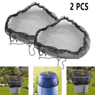 2Pcs 83CM Rain Barrel Net Cord Rain Barrel Water Barrel Cover Protection Lid