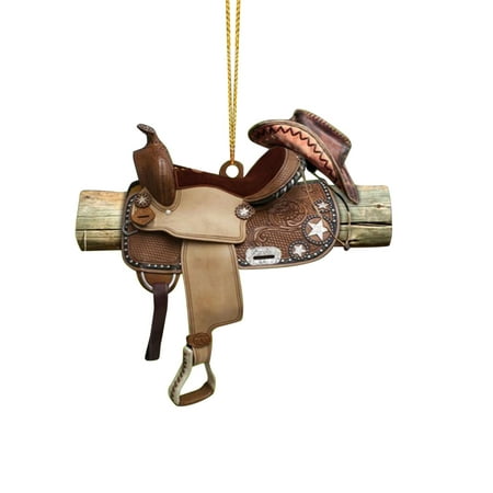 

Personalized Saddle Acrylic Pendant For Horses Lovers Western Cowboys