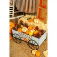 thumbnail image 3 of Evergreen 25.5" Harvest Metal Decorative Wagon, 3 of 6