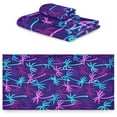 thumbnail image 2 of GZHJMY Tropical Coconut Palm Trees Pattern Soft Decorative Set of 3 Towels, 1 Bath Towel+1 Hand Towel+1 Washcloth, Multipurpose for Bathroom, Hotel, Gym, Spa and Beach, 2 of 5
