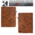 thumbnail image 2 of for Amazon Fire HD 7 2019/2017/2015 Tablet Case, PU Leather Embossed Flower Pattern Cover with Multi-Angle Flip Stand & Card Slots Protective Cover Case for Amazon Fire HD 7 2019/2017/2015, Brown, 2 of 6