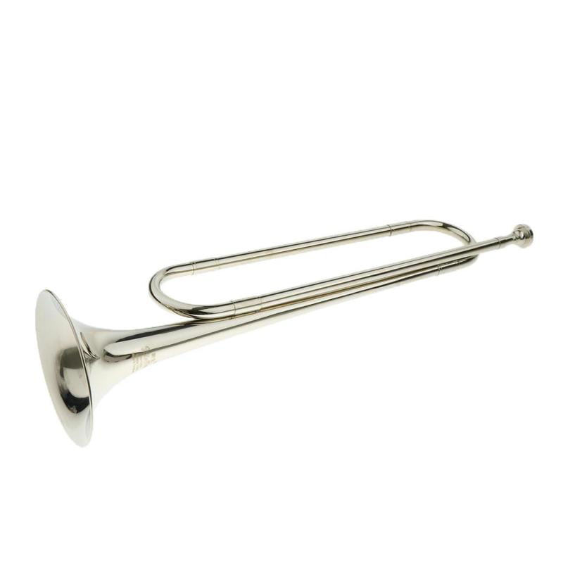 B Flat Bugle Cavalry Trumpet Horn for Band Primary and Middle school Students 