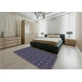 thumbnail image 4 of Ahgly Company Indoor Square Patterned Very Peri Purple Area Rugs, 4' Square, 4 of 6