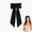 Black, variant on 2-in-1 Heatless Curling Headband,Fabric Hair Styling Wrap Create curls without heat and without damaging your hair features an elastic fabric band suitable for long, curly hair