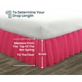 thumbnail image 5 of SGI Bedding 16 Inch Ruffled Bedskirt | Microfiber Ruffled Bed Skirt | Fade-Resistant, Wrinkle-free, Anti-static, Decorative, Extra Storage Space, Clutter-Free |California King, Hot Pink, 5 of 8