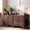 Brown, variant on Rattan Hidden Litter Box Furniture 47.2" Double Litter Box Enclosure for 2 Cats with Removable Mats & 2 Hooks, Kitty Cat House for Living Room/Bedroom Natural