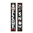 thumbnail image 1 of Merry Christmas Decor Banners,New Year Outdoor Indoor Christmas Decorations Welcome Bright Red Xmas Porch Sign Hanging For Home Wall Door Decor, 1 of 5