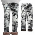 thumbnail image 2 of Zwiiyzr Girls Ankle Length Leggings Fall Winter Elastic Pants Fashion Printed Fleece Warm Casual Plush Leggings For 2-11 Years Old Black, 2 of 8